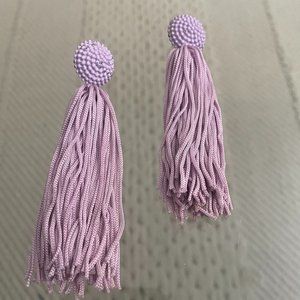 Purple Tassel Earrings